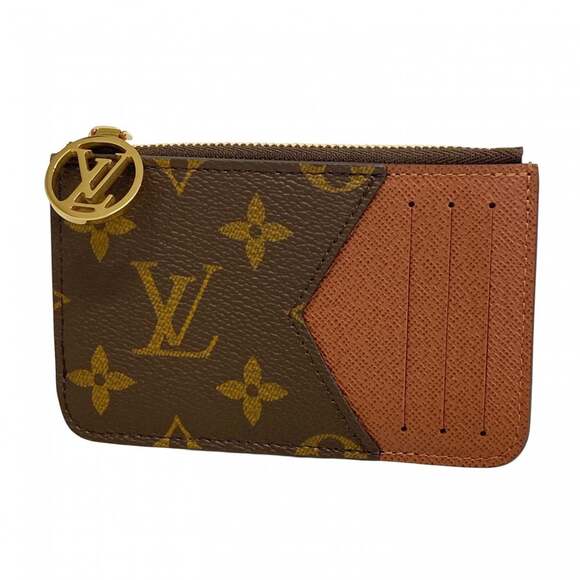 Louis Vuitton Monogram Porte-Cartier M81880 Wallet/Coin Case Brown Women's